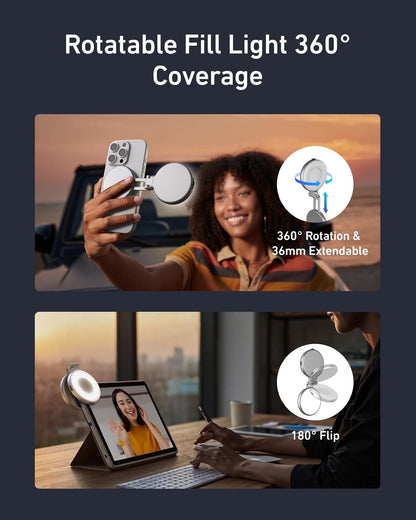 ClikkGlow™ Magnetic Fill Light for Creators