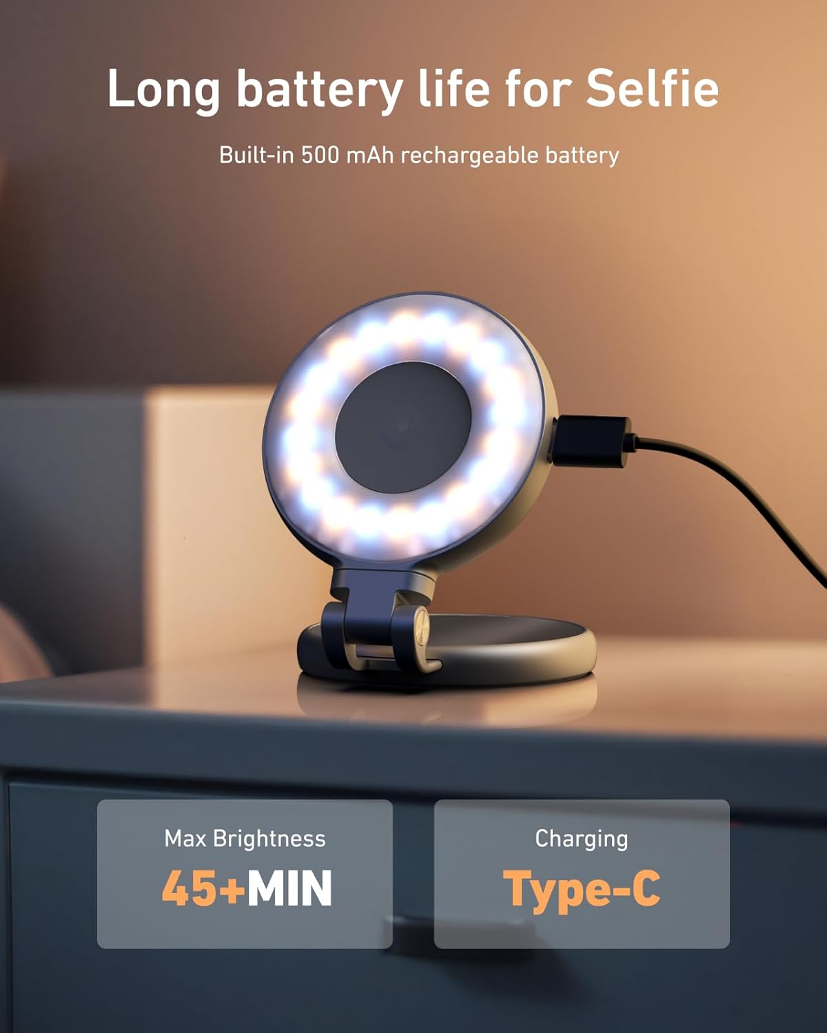 ClikkGlow™ Magnetic Fill Light for Creators
